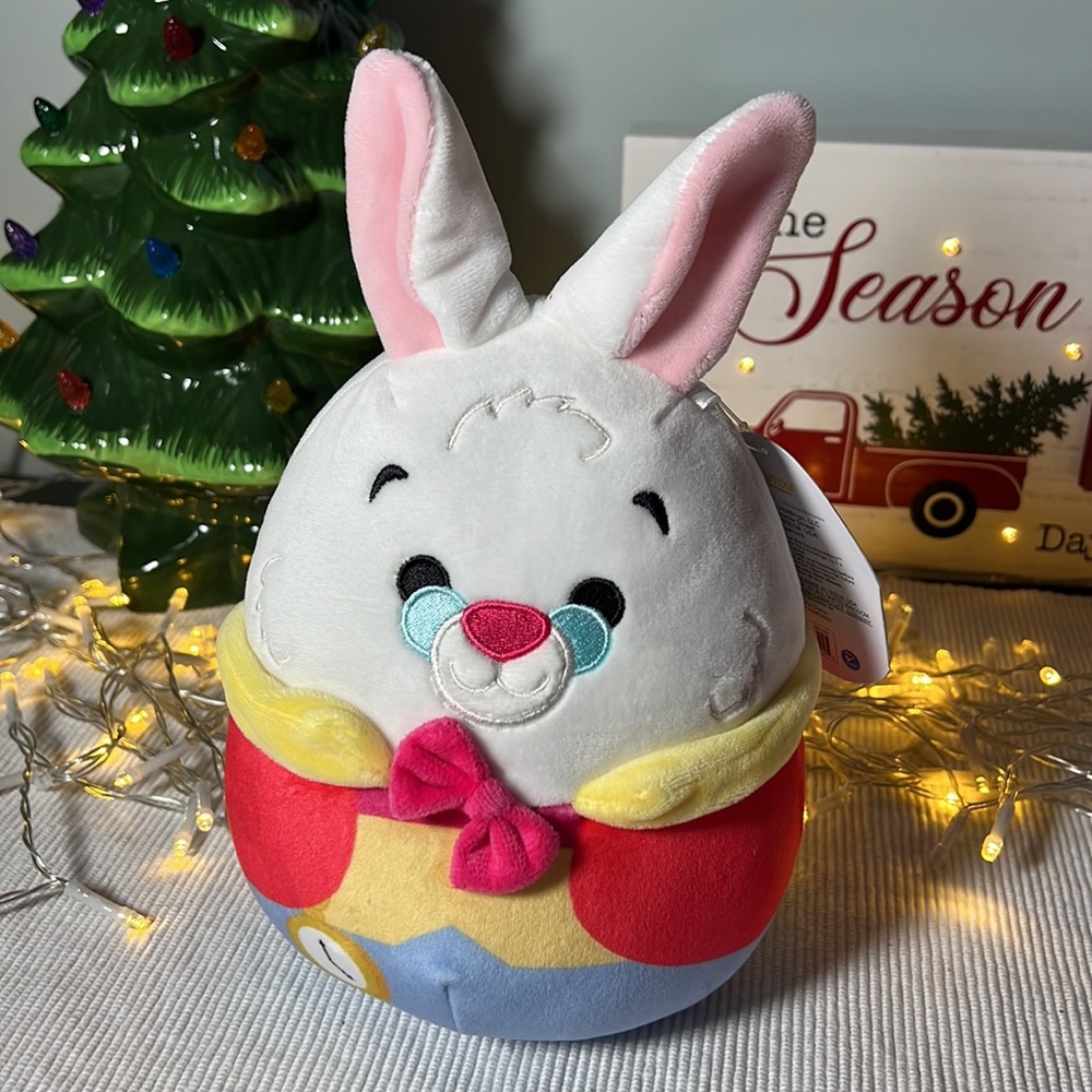 7.5” White Rabbit from Alice in Wonderland Squishmallow